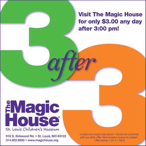 Magic house coupon